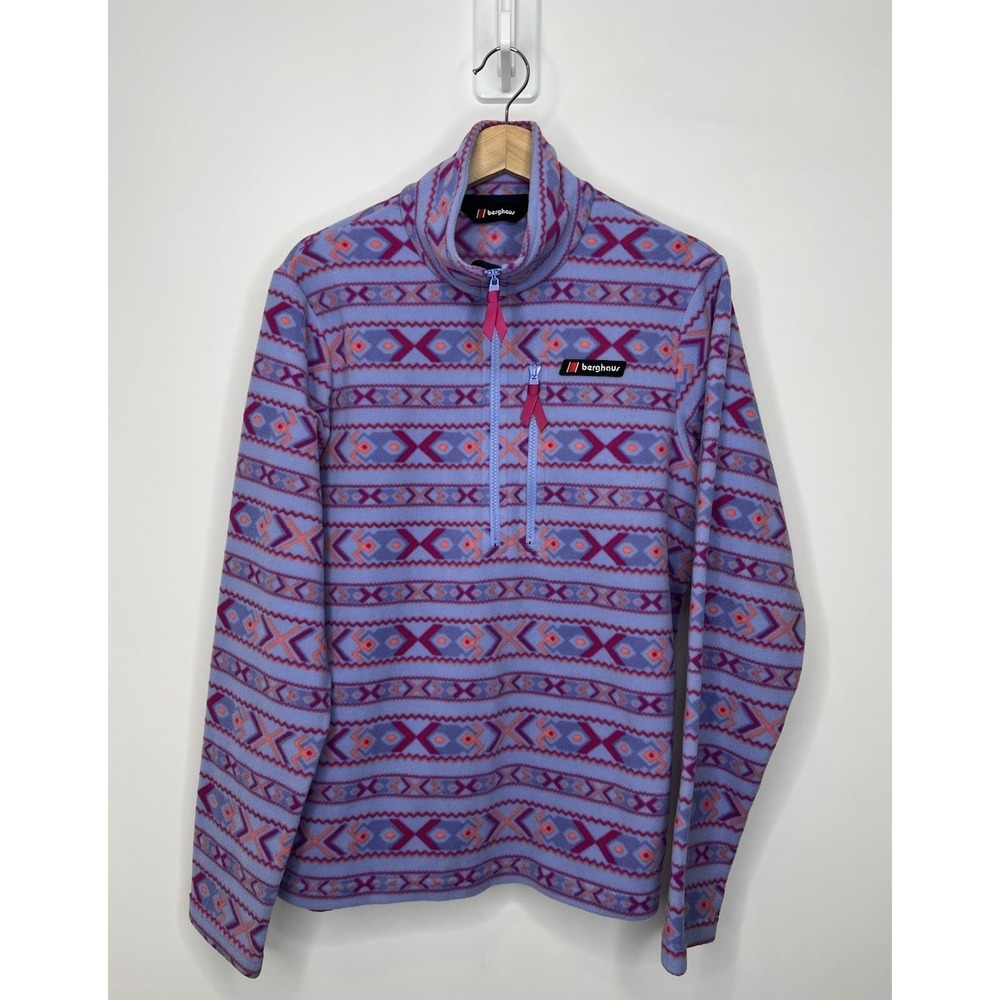 Berghaus Fleece Half Zip Pullover Womens Medium Prism Aztec Multicolor‎ Sweater